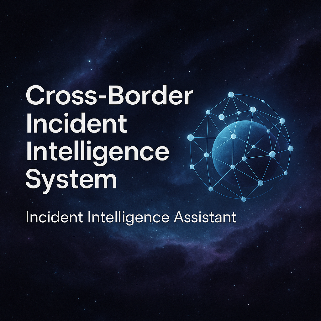 Cosmic network illustration representing the Cross-Border Incident Intelligence System